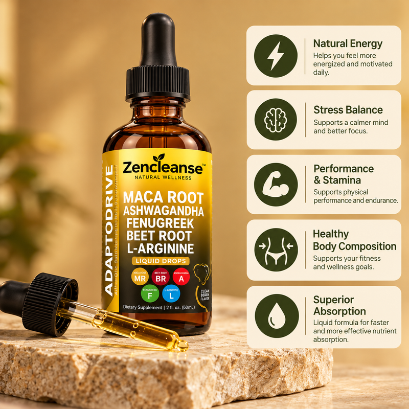 Zencleanse Adaptodrive™ 5-in-1 Liquid Wellness Drops