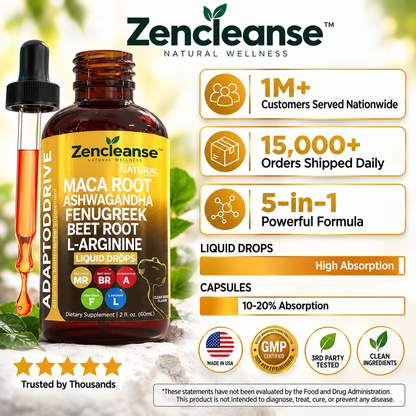 Zencleanse Adaptodrive™ 5-in-1 Liquid Wellness Drops