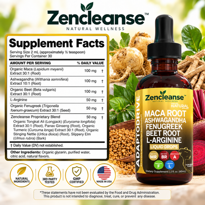 Zencleanse Adaptodrive™ 5-in-1 Liquid Wellness Drops