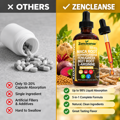 Zencleanse Adaptodrive™ 5-in-1 Liquid Wellness Drops